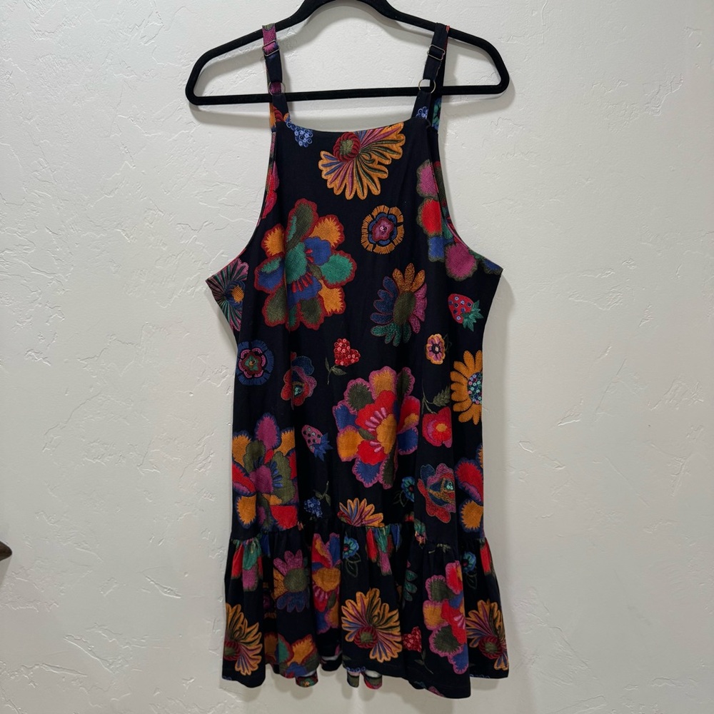 FARM Rio Lily's Garden Tank Summer Sun Mini Dress Floral Women's GG / XL - Picture 7 of 13